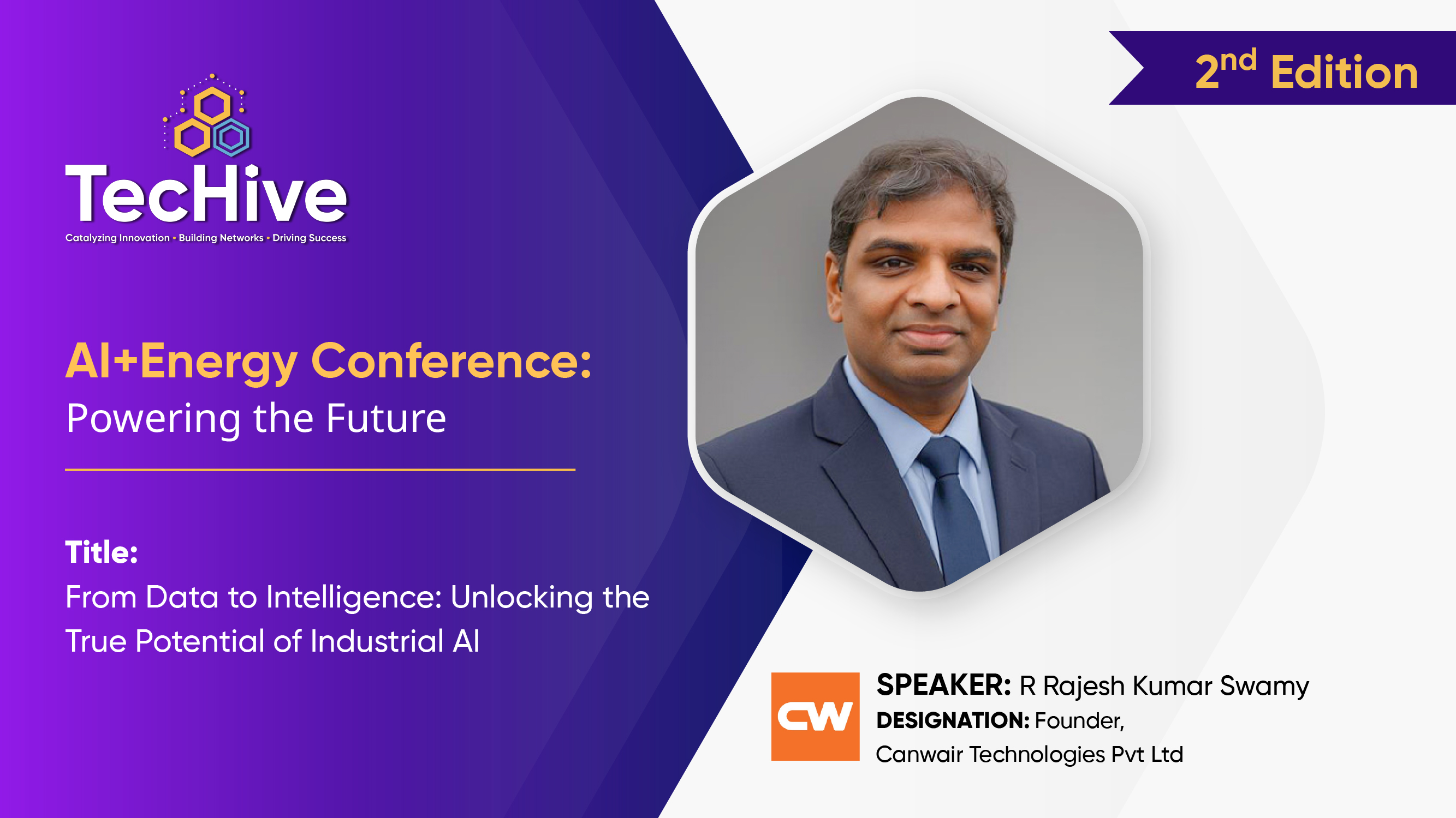 R Rajesh Kumar Swamy – Founder, Canwair Technologies Pvt Ltd